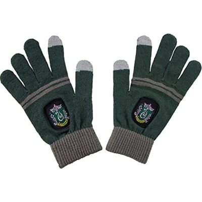 Cinereplicas Harry Potter Gants Écran tactile magique Sous licence officielle Adulte Serpentard Vert et gris Cinereplicas Harry Potter Gants Écran tactile magique Sous licence officielle Adulte Serpentard Vert et gris