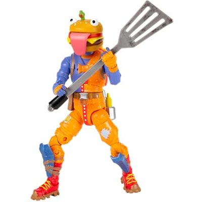 Jazwares Fortnite Legendary Beef Boss – Figurine articulée de 15,2 cm avec Outil de récolte, Bling arrière et Code pour Article virtuel Bonus Jazwares Fortnite Legendary Beef Boss – Figurine articulée de 15,2 cm avec Outil de récolte, Bling arrière et Code pour Article virtuel Bonus