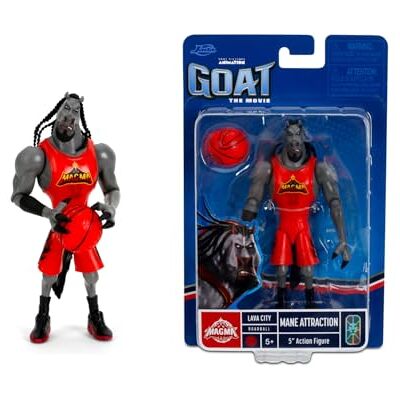 Jada Toys Goat The Movie Figurine Mane Attraction (15 cm) Figurine mobile de collection et d'action de Goat The Movie avec accessoires de basket-ball Figurine d'action 1:12 À partir de 8 ans Jada Toys Goat The Movie Figurine Mane Attraction (15 cm) Figurine mobile de collection et d'action de Goat The Movie avec accessoires de basket-ball Figurine d'action 1:12 À partir de 8 ans