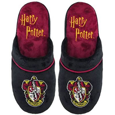 Cinereplicas Harry Potter Chaussons Pantoufles Licence Officielle Adulte, Noir et rouge, Medium/Large Cinereplicas Harry Potter Chaussons Pantoufles Licence Officielle Adulte, Noir et rouge, Medium/Large