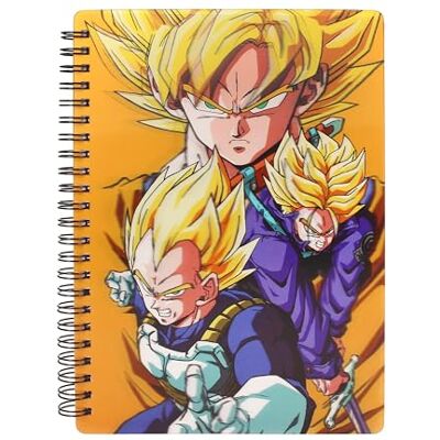 SD TOYS REDSTRING Cahier 3D Dragon Ball Z Saiyans, multicolore (RS531135) SD TOYS REDSTRING Cahier 3D Dragon Ball Z Saiyans, multicolore (RS531135)