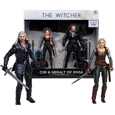 Lansay The Witcher Geralt de Riv & Ciri Netflix (Saison 3) 18 cm Figurine de Collection & Accessoires Personnages de Cinéma Dès 12 ans Lansay The Witcher Geralt de Riv & Ciri Netflix (Saison 3) 18 cm Figurine de Collection & Accessoires Personnages de Cinéma Dès 12 ans
