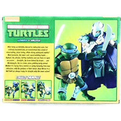 NECA TMNT Figurine d'action Leonardo VS Shredder 18 cm NECA TMNT Figurine d'action Leonardo VS Shredder 18 cm