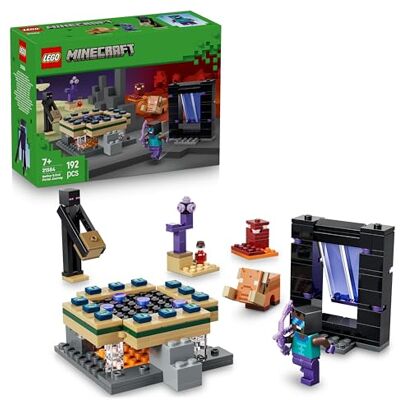 Lego Minecraft Voyage à Travers les Portails du Nether et de l’Ender Jouet de Construction avec Figurines Mobs de Héros, Enderman & Bébé Hoglin Cadeau Gaming pour Garçon ou Fille dès 7 ans 21584 Lego Minecraft Voyage à Travers les Portails du Nether et de l’Ender Jouet de Construction avec Figurines Mobs de Héros, Enderman & Bébé Hoglin Cadeau Gaming pour Garçon ou Fille dès 7 ans 21584