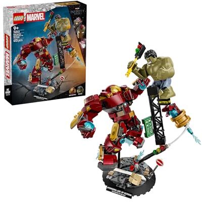 Lego ǀ Marvel Le Combat Légendaire entre Hulkbuster et Hulk Jouet de Super-Héros avec 2 Figurines d'Action & Minifigurine d'Iron Man Cadeau Avengers pour Garçon ou Fans dès 9 ans 76343 Lego ǀ Marvel Le Combat Légendaire entre Hulkbuster et Hulk Jouet de Super-Héros avec 2 Figurines d'Action & Minifigurine d'Iron Man Cadeau Avengers pour Garçon ou Fans dès 9 ans 76343