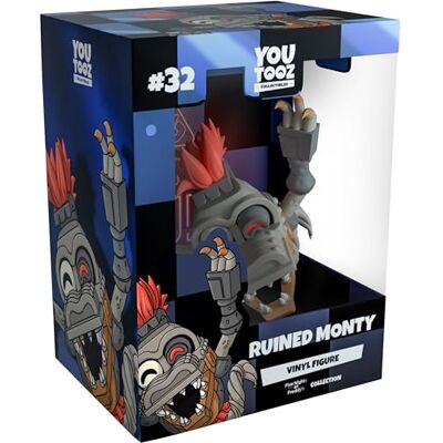 YouTooz FNAF Ruined Monty Figurine en vinyle de 9,1 cm, Monty de Five Nights at Freddy's YouTooz FNAF Ruined Monty Figurine en vinyle de 9,1 cm, Monty de Five Nights at Freddy's