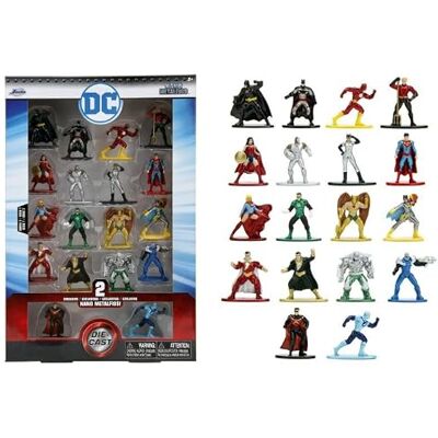 Jada Toys DC Nano Metalfigs Série 7 Lot de 18 figurines à collectionner en métal moulé sous pression pour enfants et adultes (33785) Jada Toys DC Nano Metalfigs Série 7 Lot de 18 figurines à collectionner en métal moulé sous pression pour enfants et adultes (33785)