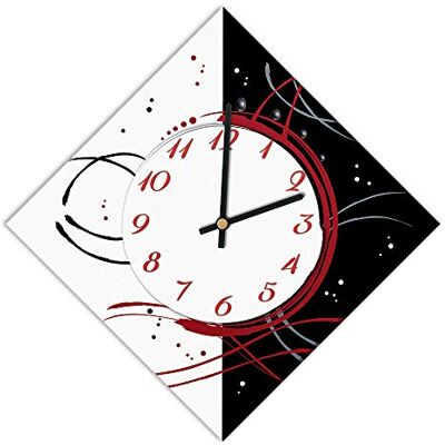 Horloge murale MARELI - Silencieux à quartz, Cadre MDF - Italie Horloge murale MARELI - Silencieux à quartz, Cadre MDF - Italie
