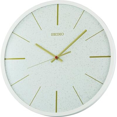 Horloge Murale SEIKO - Blanc - Diamètre 33cm - Quartz - Salon Horloge Murale SEIKO - Blanc - Diamètre 33cm - Quartz - Salon