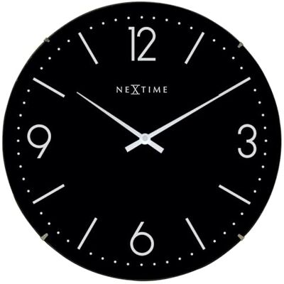 NeXtime 3157ZW Basic Dome Plastique Noir 35x35x5 cm NeXtime 3157ZW Basic Dome Plastique Noir 35x35x5 cm
