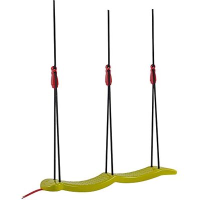 BIG Snake-Swing Balançoire double en plastique Charge maximale des deux côtés : 50 kg Balançoire montée, cordes réglables en hauteur Pour enfants à partir de 5 ans BIG Snake-Swing Balançoire double en plastique Charge maximale des deux côtés : 50 kg Balançoire montée, cordes réglables en hauteur Pour enfants à partir de 5 ans