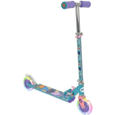 Disney Stitch Trottinette pour filles et garçons Trottinette pliable à 2 roues pour enfants avec roues lumineuses L réglable en hauteur – À partir de 5 ans Disney Stitch Trottinette pour filles et garçons Trottinette pliable à 2 roues pour enfants avec roues lumineuses L réglable en hauteur – À partir de 5 ans