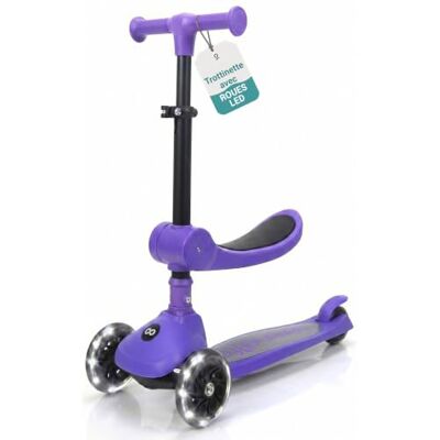 SereneLife Trottinette Enfant 2 en 1 avec et sans Siège – 3 Roues Pliable, Hauteur Réglable, Roues LED, Guidon Ajustable, Plateau Antidérapant SereneLife Trottinette Enfant 2 en 1 avec et sans Siège – 3 Roues Pliable, Hauteur Réglable, Roues LED, Guidon Ajustable, Plateau Antidérapant