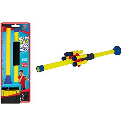 GÜNTHER FLUGSPIELE Paul Günther 1555 Sarbacane, Blowgun, avec 5 flèches en mousse, pour enfants à partir de 5 ans, un super jeu d'intérieur et d'extérieur GÜNTHER FLUGSPIELE Paul Günther 1555 Sarbacane, Blowgun, avec 5 flèches en mousse, pour enfants à partir de 5 ans, un super jeu d'intérieur et d'extérieur