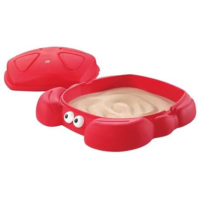 Step2 Crabbie Bac à Sable en Plastique Rouge Bac à Sable Forme de Crabe avec 2 Sièges & Couvercle Coquille, Capacité 136 Kg Step2 Crabbie Bac à Sable en Plastique Rouge Bac à Sable Forme de Crabe avec 2 Sièges & Couvercle Coquille, Capacité 136 Kg