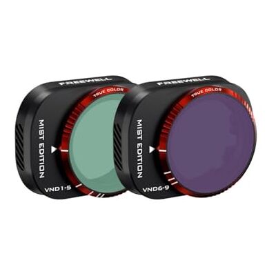 FREEWELL Lot de 2 filtres VNDXMIST pour DJI Mini 4 Pro, densité neutre, polariseur, noir, 38 mm FREEWELL Lot de 2 filtres VNDXMIST pour DJI Mini 4 Pro, densité neutre, polariseur, noir, 38 mm