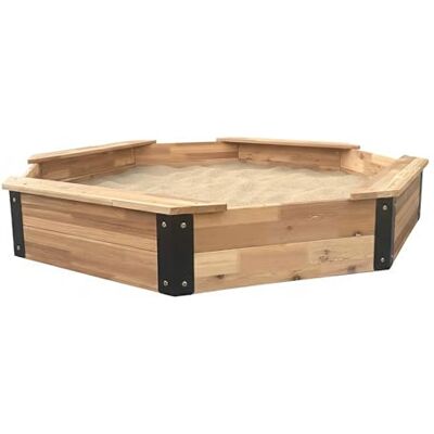 AXI Onno Bac À Sable Otogonal Avec 4 Bancs, Couleur Marron/Anthracite Bac À Sable Avec Couvercle Et Toile De Sol Inclus 100% Bois De Cèdre Certifié Fsc 150 X 150 X 23 Cm AXI Onno Bac À Sable Otogonal Avec 4 Bancs, Couleur Marron/Anthracite Bac À Sable Avec Couvercle Et Toile De Sol Inclus 100% Bois De Cèdre Certifié Fsc 150 X 150 X 23 Cm