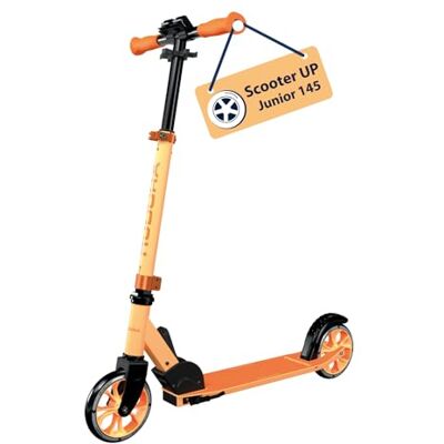 HUDORA Scooter Up 145 Junior Trottinette haute qualité & sûre pour enfants à partir de 3 ans Pliable avec des roues de 145 mm & réglable en hauteur Pour filles & garçons jusqu'à 60 kg orange HUDORA Scooter Up 145 Junior Trottinette haute qualité & sûre pour enfants à partir de 3 ans Pliable avec des roues de 145 mm & réglable en hauteur Pour filles & garçons jusqu'à 60 kg orange