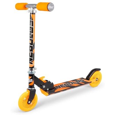 Ozbozz Nebulus Trottinette pliable pour enfant, à 2 roulettes, avec guidon réglable en hauteur, roues en polyuréthane, frein arrière et cadre en aluminium léger, jouet de conduite d'extérieur pour garçons et Ozbozz Nebulus Trottinette pliable pour enfant, à 2 roulettes, avec guidon réglable en hauteur, roues en polyuréthane, frein arrière et cadre en aluminium léger, jouet de conduite d'extérieur pour garçons et