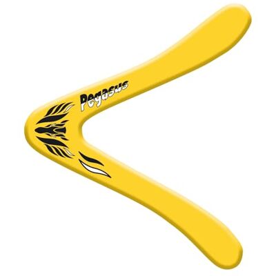 GÜNTHER FLUGSPIELE Paul Günther 1374 Boomerang Pegasus, forme classique, taille env. 25 cm, en polypropylène incassable, vole sur env. 18-20 m GÜNTHER FLUGSPIELE Paul Günther 1374 Boomerang Pegasus, forme classique, taille env. 25 cm, en polypropylène incassable, vole sur env. 18-20 m