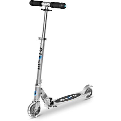 Micro , Sprite LED Trottinette pliable à 2 roues pour enfant en Compact et pliable, léger, réglable, pliable, roues LED activées par le mouvement, frein arrière, développement suisse Micro , Sprite LED Trottinette pliable à 2 roues pour enfant en Compact et pliable, léger, réglable, pliable, roues LED activées par le mouvement, frein arrière, développement suisse