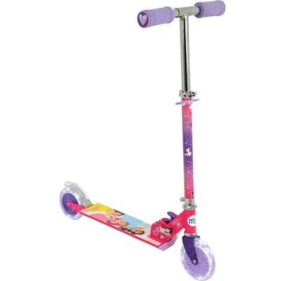 Disney Trottinette Princess pour enfants filles et garçons – Trottinette pliable à 2 roues – Trottinette garçons et filles – Trottinette lumineuse réglable – Trottinette à deux roues lumineuses – 58 x Disney Trottinette Princess pour enfants filles et garçons – Trottinette pliable à 2 roues – Trottinette garçons et filles – Trottinette lumineuse réglable – Trottinette à deux roues lumineuses – 58 x