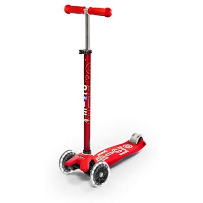 Micro , Maxi Deluxe LED, Trottinette Enfant 3 Roues, 5 à 12 Ans Direction souple par transfert de poids, Guidon réglable au millimètre, Légère, Roues PU LED à induction, Swiss Design Micro , Maxi Deluxe LED, Trottinette Enfant 3 Roues, 5 à 12 Ans Direction souple par transfert de poids, Guidon réglable au millimètre, Légère, Roues PU LED à induction, Swiss Design