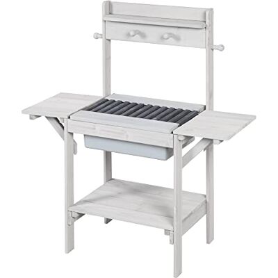 roba Cuisine Sable et Eau BBQ en Bois Massif Résistante Aux Intempéries + Bac en Plastique Gris roba Cuisine Sable et Eau BBQ en Bois Massif Résistante Aux Intempéries + Bac en Plastique Gris