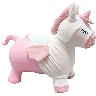 Lexibook Licorne de saut gonflable, pompe manuelle incluse, plastique sûr et durable Doublure amovible et lavable Rose, BGP050UNILXB Lexibook Licorne de saut gonflable, pompe manuelle incluse, plastique sûr et durable Doublure amovible et lavable Rose, BGP050UNILXB