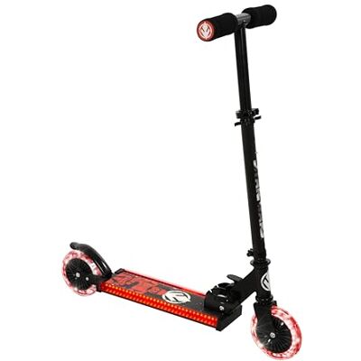 Disney Star Wars Trottinette en ligne pliable avec éclairage latéral sombre pour filles et garçons – Trottinette à 2 roues – Trottinette garçons et filles – Trottinette lumineuse réglable – Trottinette à Disney Star Wars Trottinette en ligne pliable avec éclairage latéral sombre pour filles et garçons – Trottinette à 2 roues – Trottinette garçons et filles – Trottinette lumineuse réglable – Trottinette à