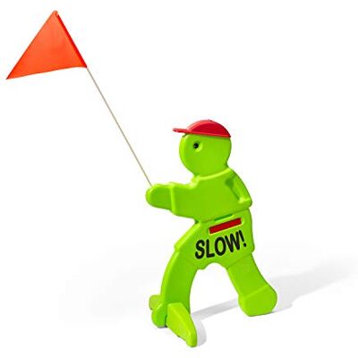 Step2 Panneau d'Avertissement Vert Fluo avec Drapeau Panneau signalisation avec Drapeau & Base Remplissable de Sable Step2 Panneau d'Avertissement Vert Fluo avec Drapeau Panneau signalisation avec Drapeau & Base Remplissable de Sable