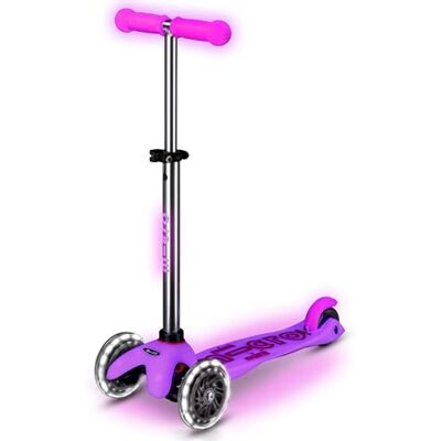 Micro Mini Deluxe Glow LED Trottinette 3 roues pour garçons et filles Plateforme, poignées et frein qui brillent dans l'obscurité Roues avec lumière LED Très légère Hauteur du guidon réglable Micro Mini Deluxe Glow LED Trottinette 3 roues pour garçons et filles Plateforme, poignées et frein qui brillent dans l'obscurité Roues avec lumière LED Très légère Hauteur du guidon réglable