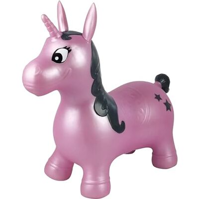 Lexibook Licorne Sauteuse Gonflable, utilisable en extérieur et intérieur, équilibre et développement de la motricité, Pompe Manuelle Incluse, Plastique sécurisé et résistant, Rose, BG050UNILXB Lexibook Licorne Sauteuse Gonflable, utilisable en extérieur et intérieur, équilibre et développement de la motricité, Pompe Manuelle Incluse, Plastique sécurisé et résistant, Rose, BG050UNILXB