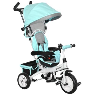 HOMCOM Tricycle Bébé Évolutif 6 en 1 Vélo Poussette pour 1-5 Ans Vert HOMCOM Tricycle Bébé Évolutif 6 en 1 Vélo Poussette pour 1-5 Ans Vert