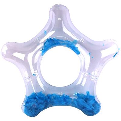 Blue Sky Bouée Etoile Plume Gonflable 069021 Bleu Vinyle 75 cm de Diametre Jouet Enfant Jeu de Plein Air Piscine À Partir de 3 ans Blue Sky Bouée Etoile Plume Gonflable 069021 Bleu Vinyle 75 cm de Diametre Jouet Enfant Jeu de Plein Air Piscine À Partir de 3 ans