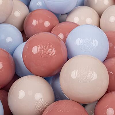 KiddyMoon 50 Balles/7Cm Balles Colorées Plastique Pour Piscine Enfant Bébé Fabriqué En EU, Beige Pastel/Bleu Pastel/Saumon KiddyMoon 50 Balles/7Cm Balles Colorées Plastique Pour Piscine Enfant Bébé Fabriqué En EU, Beige Pastel/Bleu Pastel/Saumon