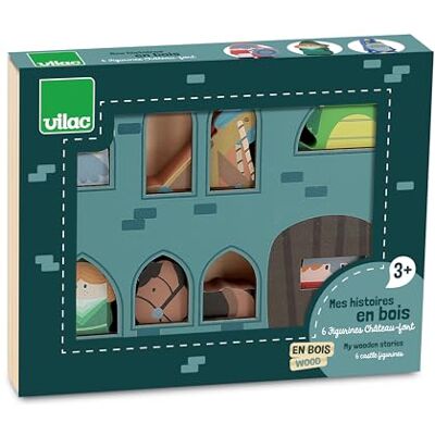 Vilac Mes Histoires en Bois Château Fort 6 Figurines en Bois : Chevalier, Dragon, Princesse, catapulte, Cheval et Magicien Jeux d'Eveil pour Enfant Dès 3 Ans 3501 Vilac Mes Histoires en Bois Château Fort 6 Figurines en Bois : Chevalier, Dragon, Princesse, catapulte, Cheval et Magicien Jeux d'Eveil pour Enfant Dès 3 Ans 3501