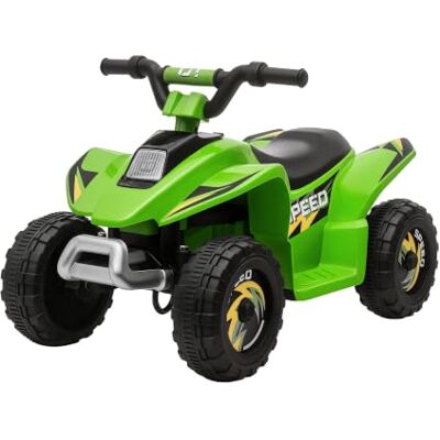 HOMCOM Quad Elettrico per Bambini da 18-36 Mesi 6V 72 x 40 x 45,5 cm Verde HOMCOM Quad Elettrico per Bambini da 18-36 Mesi 6V 72 x 40 x 45,5 cm Verde