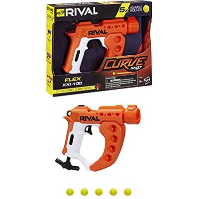 Nerf Rival Curve Shot – Flex XXI-100 Blaster – Fire Rounds to Curve Shot à gauche, à droite, vers le bas ou à droite Nerf Rival Curve Shot – Flex XXI-100 Blaster – Fire Rounds to Curve Shot à gauche, à droite, vers le bas ou à droite
