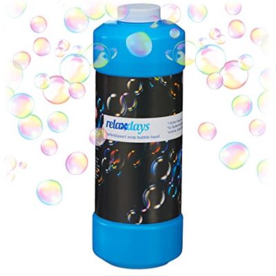 Relaxdays 6x Bulles de savon liquide flacon 1 litre remplir fête machine à bulles pistolet à bulles, transparent Relaxdays 6x Bulles de savon liquide flacon 1 litre remplir fête machine à bulles pistolet à bulles, transparent