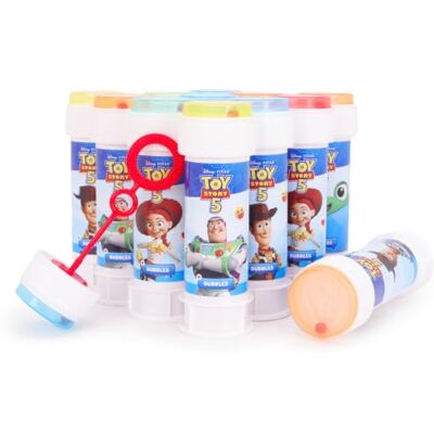 Toyland ® Lot de 12 bacs à bulles avec baguettes, solution de 60 ml et couvercle de labyrinthe fantaisie Jouets de poche et de fête (Toy Story) Toyland ® Lot de 12 bacs à bulles avec baguettes, solution de 60 ml et couvercle de labyrinthe fantaisie Jouets de poche et de fête (Toy Story)