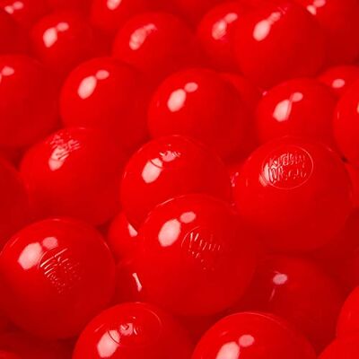 KiddyMoon 100/6Cm ∅ Balles Colorées Plastique Pour Piscine Enfant Bébé Fabriqué En EU, Rouge KiddyMoon 100/6Cm ∅ Balles Colorées Plastique Pour Piscine Enfant Bébé Fabriqué En EU, Rouge