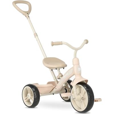Deryan Tricycle Bébé Wanderer 3-en-1 pour Enfants de 2 à 6 Ans (Max. 25 kg), Draisienne Évolutif, Velo Poussette, Trike Bebe, Facile À Plier, Vélo Bébé, Néerlandais Design, Rangement (Beige) Deryan Tricycle Bébé Wanderer 3-en-1 pour Enfants de 2 à 6 Ans (Max. 25 kg), Draisienne Évolutif, Velo Poussette, Trike Bebe, Facile À Plier, Vélo Bébé, Néerlandais Design, Rangement (Beige)