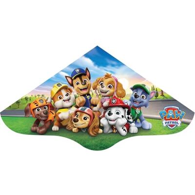 GÜNTHER FLUGSPIELE 1281 Cerf-volant à une ligne PAW Patrol Adventure, environ 98 x 53 cm, cerf-volant pour enfant en film PE robuste, pour enfants à partir de 4 ans, avec poignée et corde de GÜNTHER FLUGSPIELE 1281 Cerf-volant à une ligne PAW Patrol Adventure, environ 98 x 53 cm, cerf-volant pour enfant en film PE robuste, pour enfants à partir de 4 ans, avec poignée et corde de