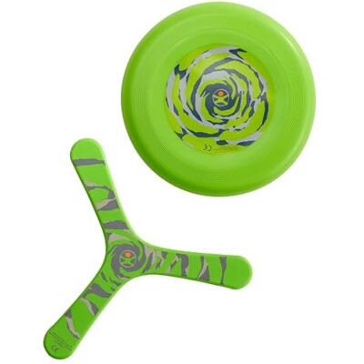 HABA Terra Kids Lot de 2 frisbees boomerang Légèrement robustes Pour enfants à partir de 5 ans Plastique souple et mousse rigide Lancer en toute sécurité Jouet d'extérieur pour jardin, parc HABA Terra Kids Lot de 2 frisbees boomerang Légèrement robustes Pour enfants à partir de 5 ans Plastique souple et mousse rigide Lancer en toute sécurité Jouet d'extérieur pour jardin, parc