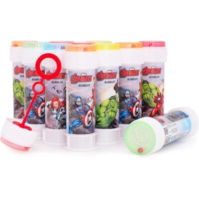 Toyland ® Lot de 12 Avengers Bulles avec Baguettes, Solution de 60ml et Couvercle de Labyrinthe Fantaisie Jouets de Poche et de Fête Toyland ® Lot de 12 Avengers Bulles avec Baguettes, Solution de 60ml et Couvercle de Labyrinthe Fantaisie Jouets de Poche et de Fête