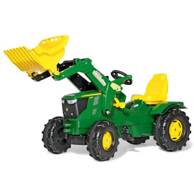 ROLLY TOYS RollyFarmtrac 611096 John Deere 6210R Tracteur (avec chargeur RollyTrac, attelage avant et arrière, pour enfants de 3 à 8 ans) Gris 142 x 53 x 81 cm ROLLY TOYS RollyFarmtrac 611096 John Deere 6210R Tracteur (avec chargeur RollyTrac, attelage avant et arrière, pour enfants de 3 à 8 ans) Gris 142 x 53 x 81 cm