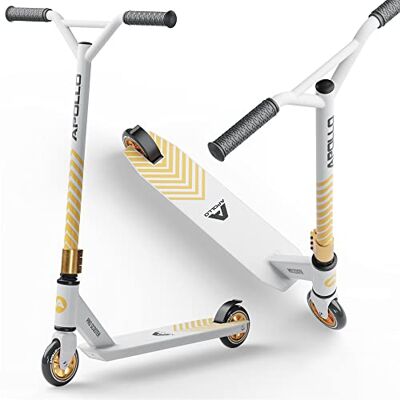 Apollo Genius Pro Trottinette Stunt pour enfant à partir de 6 ans, robuste, avec roulement à billes ABEC 9, trottinette acrobatique puissante, idéale également comme trottinette de ville Apollo Genius Pro Trottinette Stunt pour enfant à partir de 6 ans, robuste, avec roulement à billes ABEC 9, trottinette acrobatique puissante, idéale également comme trottinette de ville