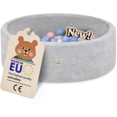 MISIOO Piscine à balles ronde pour bébé 90 x 30 cm Avec 200 balles de 6 cm de diamètre Mousse douce Housse amovible et lavable Piscine de jeu d'intérieur pour tout-petits MISIOO Piscine à balles ronde pour bébé 90 x 30 cm Avec 200 balles de 6 cm de diamètre Mousse douce Housse amovible et lavable Piscine de jeu d'intérieur pour tout-petits