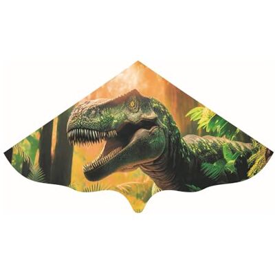 GÜNTHER FLUGSPIELE 1112 Cerf-volant T-Rex 115 x 63 cm en film polyéthylène robuste pour enfants à partir de 4 ans avec poignée et ficelle de cerf-volant GÜNTHER FLUGSPIELE 1112 Cerf-volant T-Rex 115 x 63 cm en film polyéthylène robuste pour enfants à partir de 4 ans avec poignée et ficelle de cerf-volant